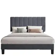 Royal Sleep Bed Frame King Bella Velvet Headboard