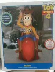 Gemmy 5.5ft Sheriff Woody from Toy Story on Present Christmas Inflatable