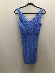 SABA Bailey Crinkle Dress Cornflower