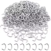 1000Pcs 1/2" Galvanized Hog Rings Assortment Kit, Professional Upholstery Hog Ri