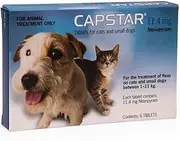 Capstar for Dogs & Cats 0.5-11 kgs - 6 Pack (1 Box) - Blue - Flea Control Tablet