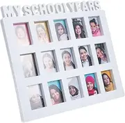 Grade Record Photo Frame Photos Framed School Years Picture Mat Photographs Collage Photo Frame Design School Days Photo Frame Baby Student White Display Stand Plastic Id Photo