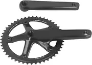 Bicycle Crankset, Aluminum Alloy Square Taper Crankset, Black Mountain Bike Crankset, CNC Milling Bike Crankset for Bike Fixed Gear Bicycle