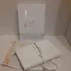 The Lotus White Leather Soft Journal/Notebook/Diary Beautiful New