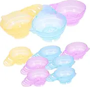 HAPINARY Hairdresser Hair Dye Bowl Set 10pcs Mixing Bowls Sturdy Non Hair Coloring Dye Mixing Bowl for Home Salon Easy to Wash Random Color