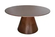 SK Designer Living | Theo Round Wood Dining Table | Walnut | 150cm