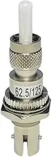 ST Female-SMA Male Fiber Optic Flange Coupler Adapter,Optical Fiber Connector Metal Fiber Optic Coupler SM MM Ftth,1pc(MM 62.5u)