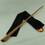16" Hand Carved Newt Mahogany Wood Magic Wand Wizard Wicca w/ Free Velvet Bag