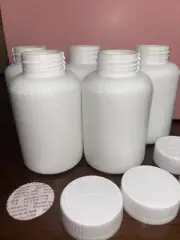 30 PCS Empty White Pill Bottle Tablet Capsule Container/Jar - Mexico