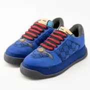 size 8.5G / 9 US Gucci GG Screener Canvas Blue sneakers red chunky