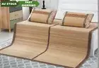 Bamboo sleeping Mat plus 2 Pillow Case both size sheet rug floor cool双面折叠竹凉席加两枕套
