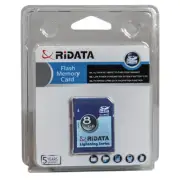 Ridata (Ritek) SD 8GB Class 4 Lightning Series SDHC Flash Memory Card