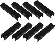 Totority 8pcs Dog Fence Pet Fence Gate Reinforcement Groove Fittings Kit Universal Stair Gate Fittings U Shape Fence Reinforcement Groove Door Reinforcement Tools Gate Parts Plastic Black