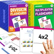 QUOKKA Multiplication and Division Flash Cards for Kids Ages 4-8 – 338 Math F...