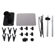 Airbrush & Spray Gun Parts Holder Clips Stand Holds Model Hobby Auto Paint Booth