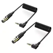 Unbalanced 3.5mm Mini to Male Adapter Sound Cable Microphones Cord