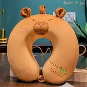 Children's Travel Pillow, Cute Capybara Neck Pillow, Children's Car, Memory Foam Neck Pillow, Neck Support, Children's Neck Pillow, Adult U-Shaped Neck Support Pillow for Travel (Turtle)