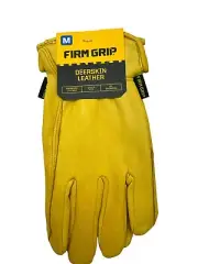 Firm Grip Gloves Deerskin Leather Multi Purpose Work Gloves Medium New