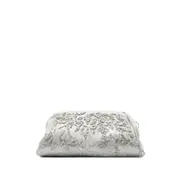 [Alberta Ferretti] Alberta Ferretti Beaded Lace Clutch ONE SIZE GREY