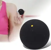 ElgnAura Single Dot Squash Balls, 37mm Rubber Squash Racket Balls for Beginners Competition Training