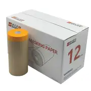 Painter'S Pre-Taped Masking Paper and Masking Tape in One Kraft Paper Roll 8 Pac