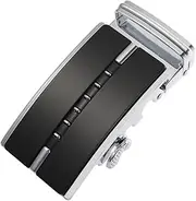 [LIFKOME] Men's Fashion Belt Fastener Unique Buckle Automatic Buckle Refined Belt Great for Business Easy to Adjust Alloy Construction