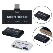 Type C Phone SD TF USB U Flash Disk OTG Card Reader Fr Macbook LG Samsung Huawei
