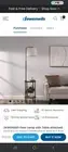 DEWENWILS Floor Lamp with Table Attached,Wooden End Side Table Floor Lamp,
