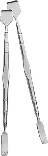 FONDOTIN 2Pcs Stainless Steel Blackhead Scraper Tools for Women Pore Cleaning Beauty Tool Gentle Facial Scraper for Blackhead Removal Functional and Lightweight Design