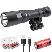 Sure Fire Turbo Mini Scout Light Pro LED Weapon Light, 650 Lumen, Black (M340...
