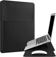 HoYiXi 15.6" Laptop Sleeve-Compatible with MacBook Pro 16/15.4'' MacBook Pro 15, Mac Air 15 - Waterproof Soft 15 16 inch pc case for HP, Dell, 15 inch Laptop Sleeve case,Black
