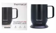 THERMACUP Premium Self-Heating, Temperature Controlled Black Coffee Mug