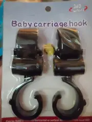 Baby Wheelchair Pram Carriage Hanger 360° Rotatable Hook Stroller YF
