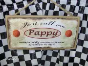 Pappy (Basketball) 10" x 5" Wood Sign