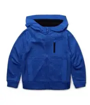 Athletic Works Boys Active Tech Fleece Full-Zip Jacket, Size-L(10-12)