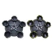 Resin Crystal Balls Storage Display Stand Pentagram Holder Cup Rack