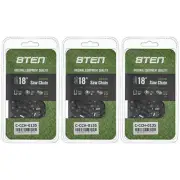 Chainsaw Chain 18 Inch .050 3/8 LP 66DL for Stihl 039 036 038 041 064 032 3-Pack