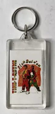 Time-T-Rhyme Slam Dat Jam Keychain Keyring New Old Stock Ethnic Song & Dance
