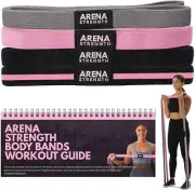 Arena Strength 3-Pack Fabric Resistance Body Bands, Pull up Assistance Bands,...