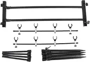 Generic Fishing Rod Holder, Adjustable Retractable Carp Fishing Rod Stand Holder Portable Pole Pod Stand, Pole Horizontal Display Rack Rack