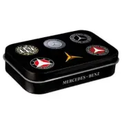 Mercedes-Benz Logo Evolution Mint Box Embossed Licensed Tin Nostalgic Art