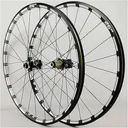 Road Bike Wheelset 26/27.5'' 29 Inch Bike Wheelset, Thru Axle Wheels Straight Pull Spoke Rim 24H Hub for 7 8 9 10 11 12 Speed Cassette, Ultralight Front/Rear Wheel Set Rim(Black,29inch)