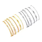 6 Pieces Fashion Bracelets for Women Stackable and Fashionable Women Ladies