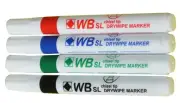 Valuex Whiteboard Marker Chisel Tip 2-5Mm Line Assorted Colours Pack 4