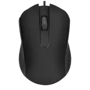 Black Wired Optical Mouse Bulk 1000 DPI 3 Button Corded Computer NEW