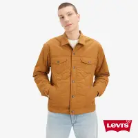 在飛比找Yahoo奇摩購物中心優惠-Levis 男款 寬鬆版輕量羽絨夾克 / 經典丹寧外套設計 