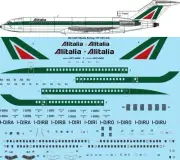 26Decals 144-1289 1/144 Alitalia Boeing 727-243/Adv laser decal - for CRM kit