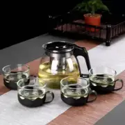 Teapots and Coffee servers 5 Piece Teapot Set Big tea cup Glass tea pots