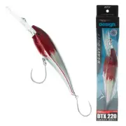 Nomad Design DTX 220 HD Trolling Minnow Sinking Lure 220mm Fireball Red Head
