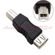 USB 2.0 Type A Female to B Male Camera Printer HDD PC Cable Converter Adapter